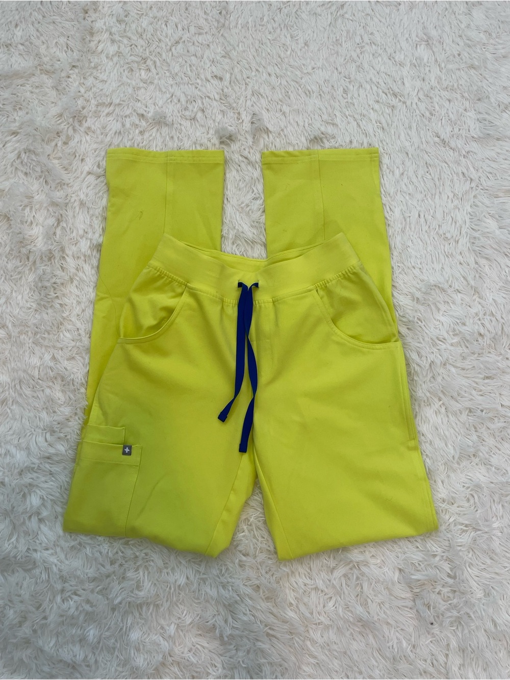 Figs Kade cargo bright yellow scrubs